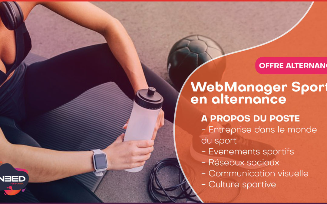 WEBMANAGER SPORTIF EN ALTERNANCE – (H/F)